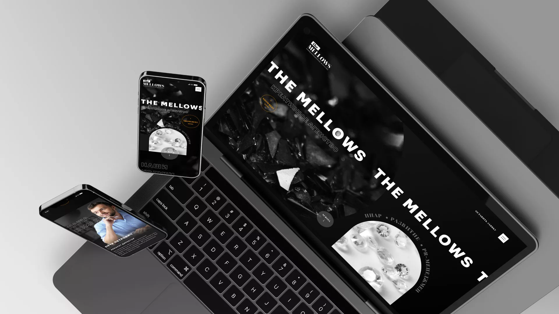 Разработка сайта креативного агентства «The Mellows» в Калтане